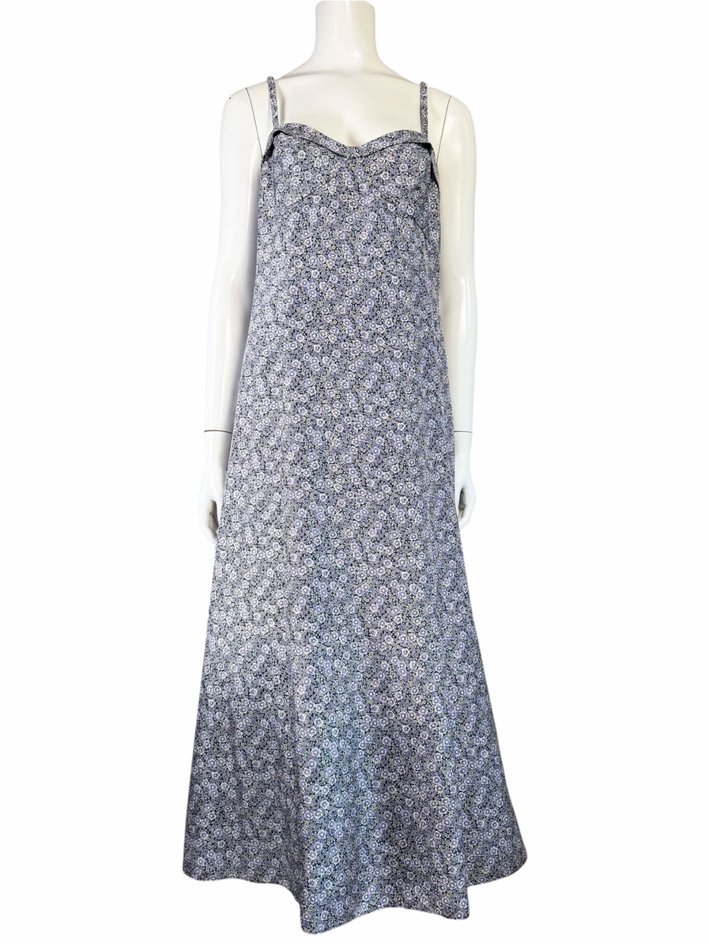 Rebecca Taylor Labyrinth Silk Floral Slip Dress Lavender Sweetheart Midi 10 - Picture 3 of 12
